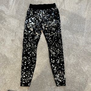 Express velvet sequin leggings